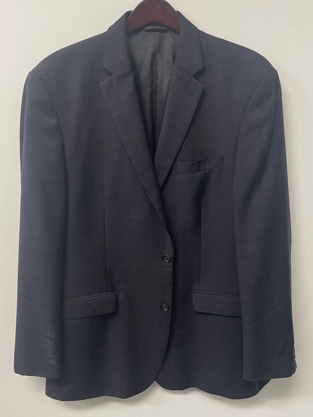 💙 Lauren Ralph Lauren Men's Dark Navy Two-Button 100% Wool Blazer 💙